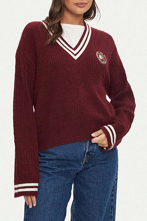 Джемпер женский TOMMY JEANS TJW VNCK CREST CABLE SWEATER EXT DW0DW19685 