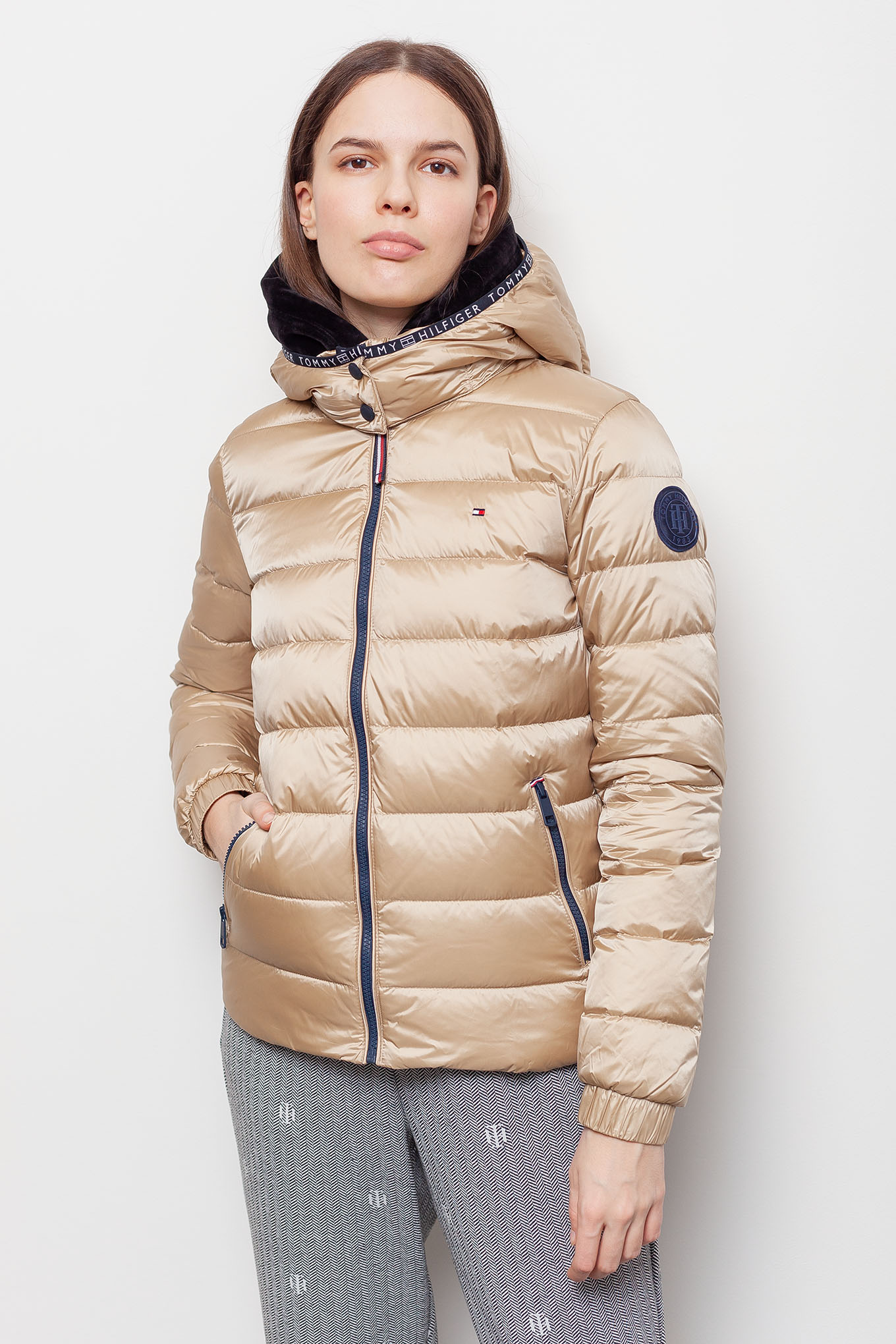 Two tone hooded on sale bomber tommy hilfiger