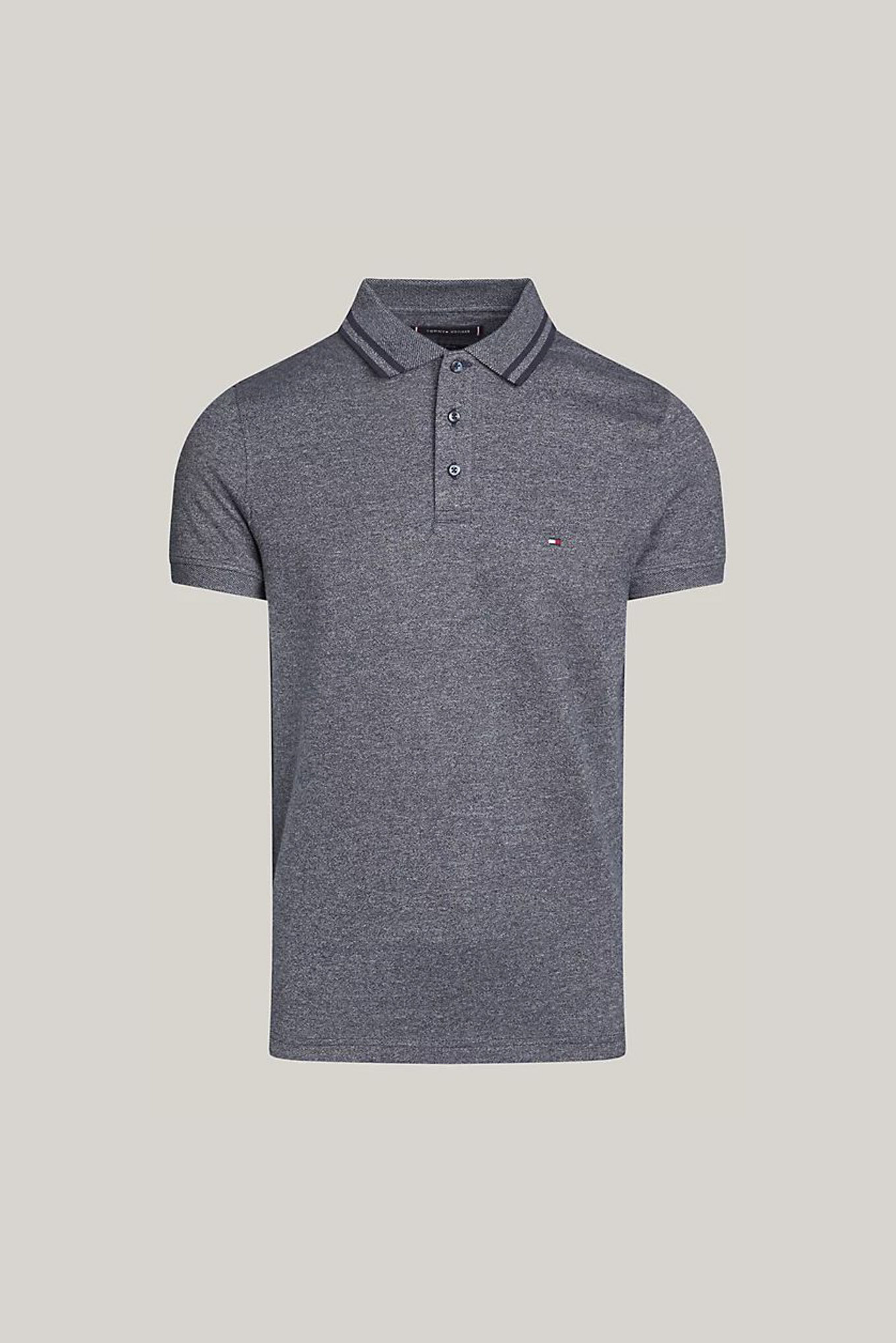 TOMMY HILFIGER PRETWIST MOULINE SLIM FIT POLO MW0MW34755 Tommy Hilfiger