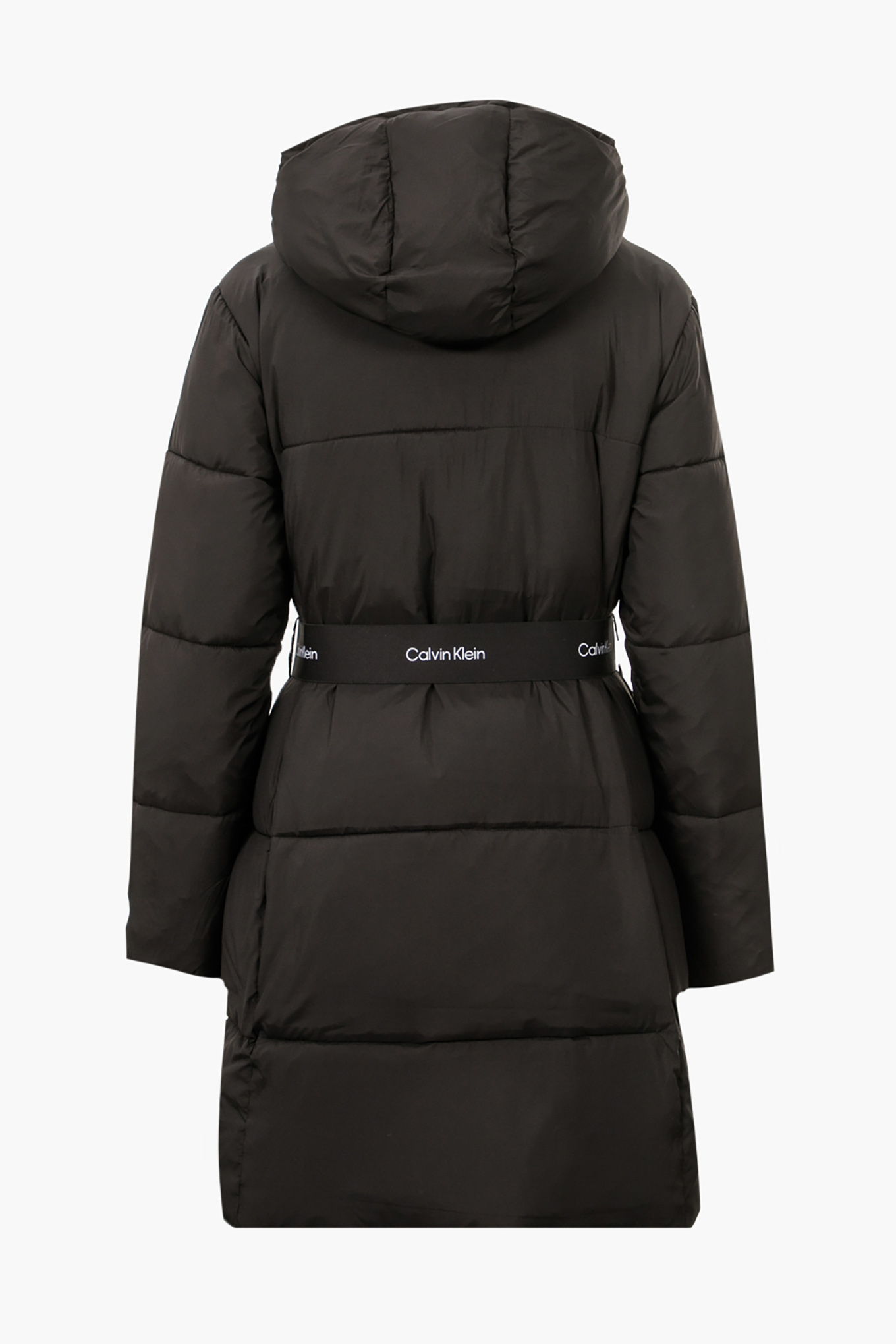 Calvin klein long puffer coat discount