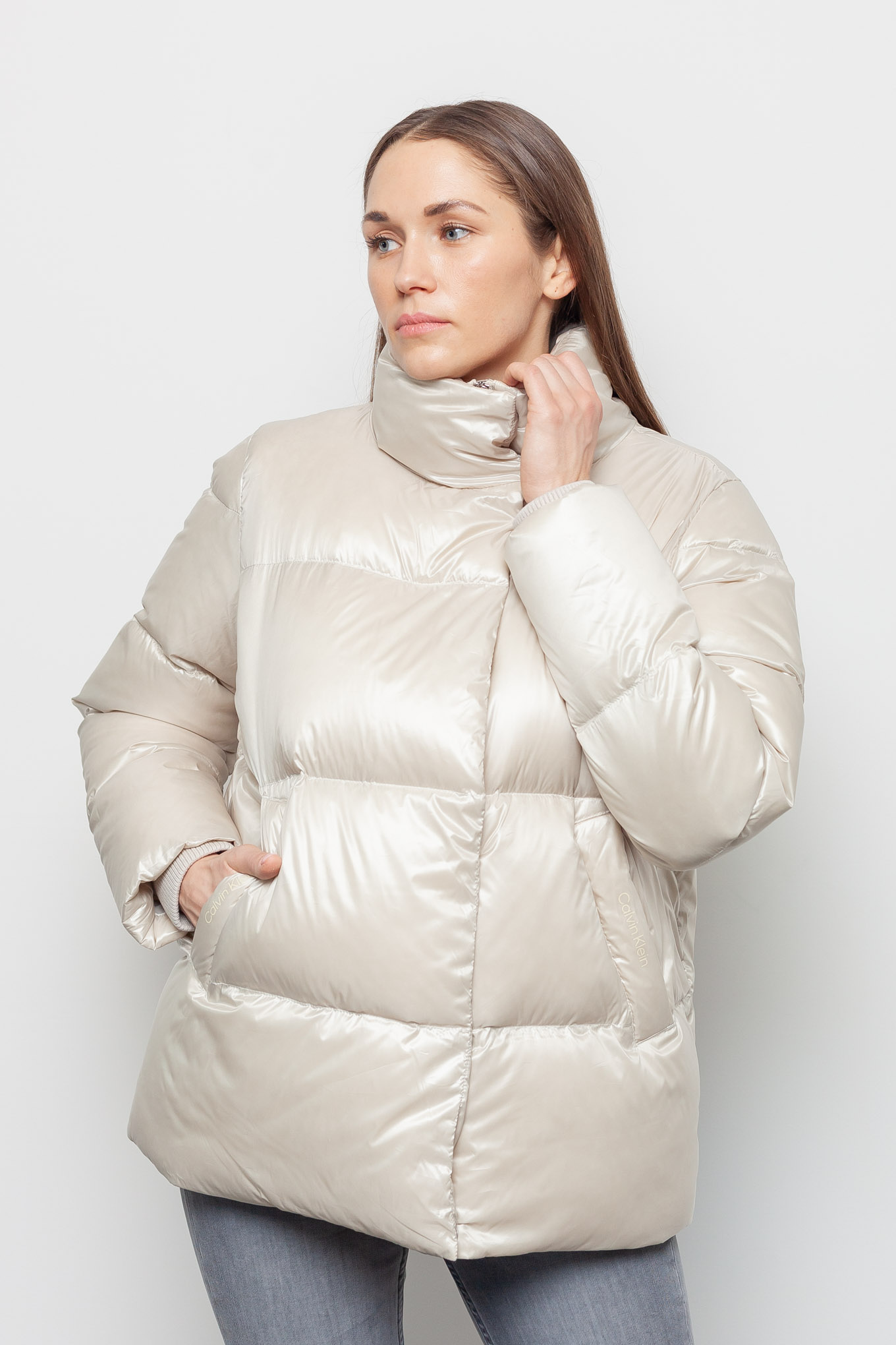 Calvin klein discount women's down jacket