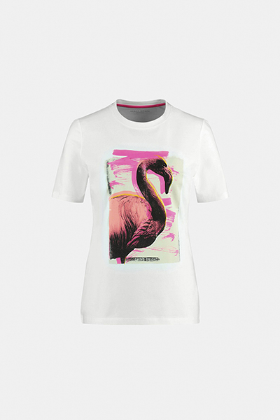 футболка gerry weber с фламинго