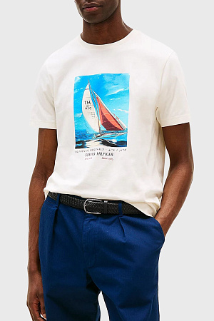 Футболка мужская TOMMY HILFIGER HILFIGER COLOR PHOTO MW0MW38615 