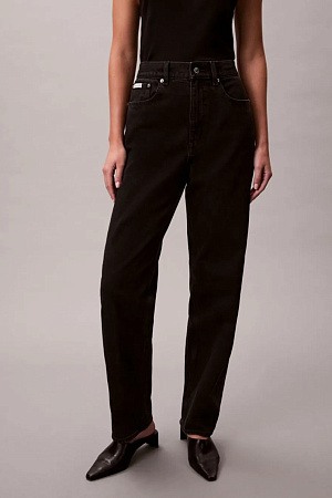 Джинсы женские CALVIN KLEIN HR TAPER JEAN SOFT BLACK LV047E734G 