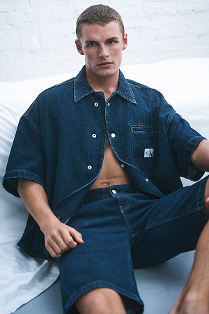Рубашка мужская CALVIN KLEIN RELAXED SHORT SLEEVE SHIRT J30J324868 