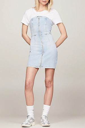 Платье женское TOMMY JEANS BUSTIER MINI DRESS ZIP CH7213 DW0DW18215 