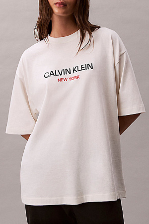 Футболка женская CALVIN KLEIN SS RELAXED SEQUIN LOGO TEE LV047E800G 