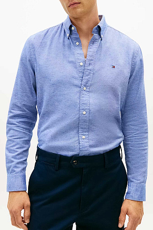 Рубашка мужская TOMMY HILFIGER BRUSHED LINEN TWILL RF SHIRT MW0MW41688 
