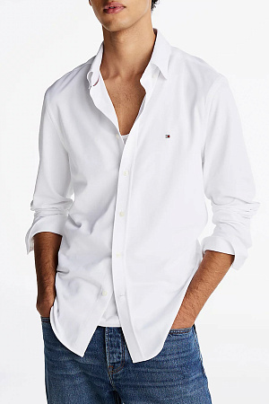 Рубашка мужская TOMMY HILFIGER PERFORMANCE OXF PIQUE SF SHIRT MW0MW38034 