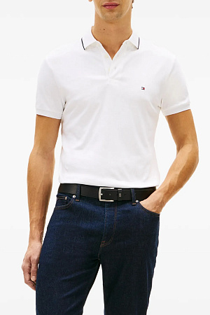 Футболка поло мужская TOMMY HILFIGER LIQUID COTTON TIPPED SLIM POLO MW0MW43144 