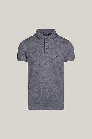 Футболка поло мужская TOMMY HILFIGER PRETWIST MOULINE SLIM FIT POLO MW0MW34755 