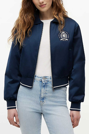 Куртка женская TOMMY JEANS TJW COLLAR SATIN VARSITY JACKET DW0DW23153 