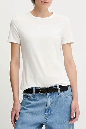Футболка женская TOMMY HILFIGER STAMP LOGO SLIM C-NK SS TEE WW0WW45809 