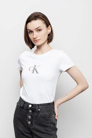 Футболка женская CALVIN KLEIN SEQUIN SLIM TEE J20J222961 