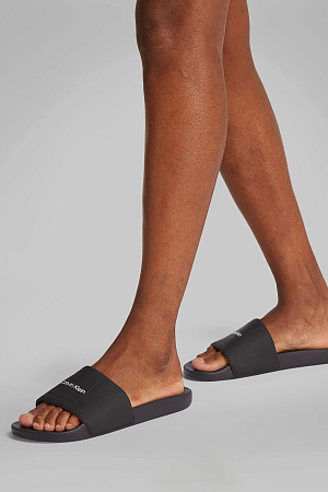 Мужские пантолеты CALVIN KLEIN POOL SLIDE W/ CK SQUARE HM0HM01754 