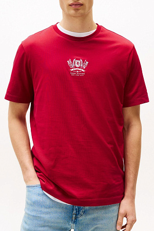 Футболка мужская TOMMY HILFIGER HILFIGER CREST EMBRO TEE MW0MW38613 