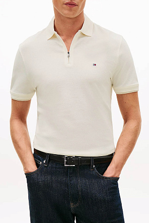 Футболка поло мужская TOMMY HILFIGER MERCERISED PIQUE ZIP REG POLO MW0MW40309 