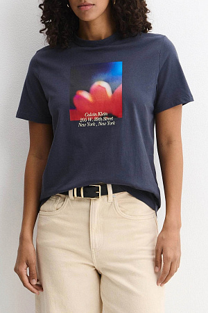Футболка женская CALVIN KLEIN SS CLASSIC DIGITAL FLORAL TEE LV047G813G 