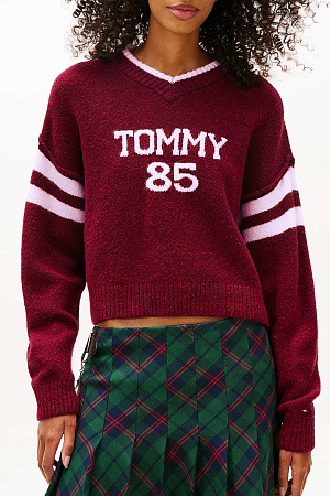 Свитер женский TOMMY JEANS TJW TOMMY 85 VARSITY SWEATER EXT DW0DW22033 