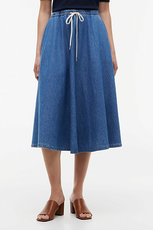 Юбка женская TOMMY HILFIGER MIDI FLARED SKIRT MIA RW WW0WW50015 