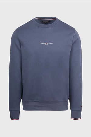 Толстовка мужская TOMMY HILFIGER TOMMY LOGO TIPPED CREWNECK MW0MW33639 