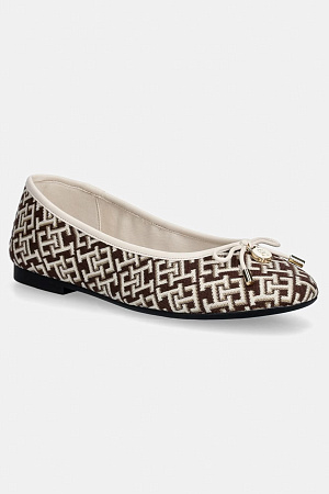 Женские балетки TOMMY HILFIGER TH CHARM JACQUARD BALLERINA FW0FW09504 