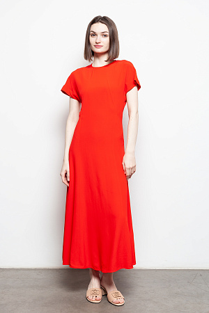 Платье женское TOMMY HILFIGER VISCOSE CREPE SS LONG DRESS WW0WW41869 
