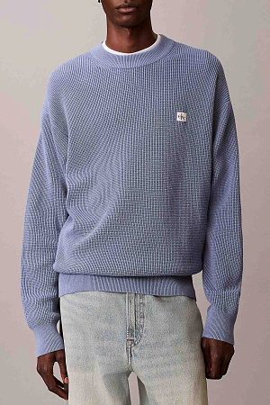 Свитер мужской CALVIN KLEIN LS EZ COTTON WAFFLE CRWNK SWTR 9 LV04RD313G 