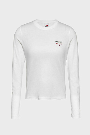 Футболка женская TOMMY JEANS TJW SLIM ESSENTIAL LOGO 2 LS DW0DW18411 