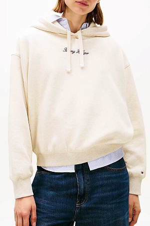Толстовка женская TOMMY HILFIGER CLASSIC SCRIPT FLEEC WW0WW47459 