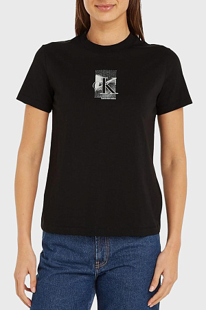 Футболка женскаяя CALVIN KLEIN DIFFUSED CK REGULAR TEE J20J223908 