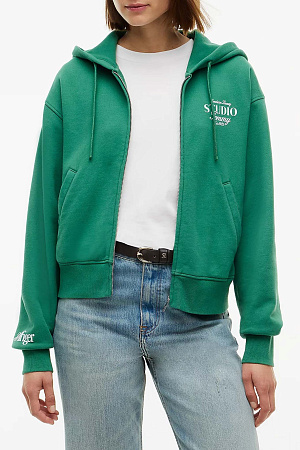 Толстовка женская TOMMY HILFIGER STUDIO TOMMY ZIP-UP HOODIE SWT WW0WW51596 