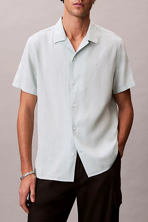 Рубашка мужская CALVIN KLEIN SS CAMP COLLAR SOLID LINEN CLASS LV04LF137G 