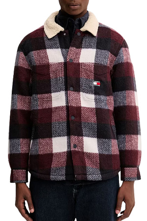 Куртка мужская TOMMY JEANS TJM CHECK TEDDY OVERSHIRT EXT DM0DM22010 