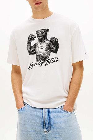 Футболка мужская TOMMY JEANS TJM RLX BEAR SS TEE DM0DM22543 