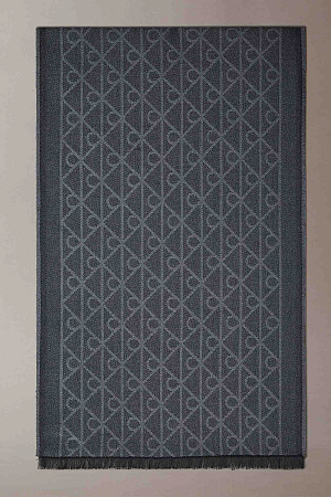 Шарф мужской CALVIN KLEIN EMBLEM AOP TONAL WOOL LW SCARF LV04D8064G 