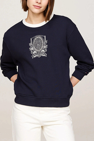 Толстовка женская TOMMY HILFIGER REG CREST SWEATSHIRT WW0WW42106 