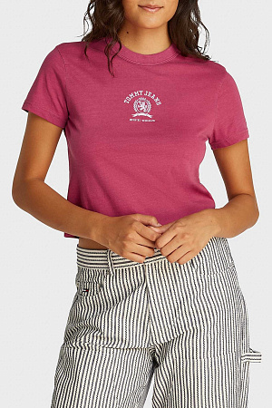 Футболка женская TOMMY JEANS TJW REG SH VARSITY CREST TEE DW0DW20317 