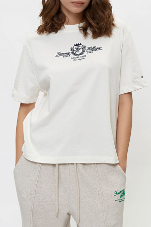 Футболка женская TOMMY HILFIGER VARSITY CREST MDRN C WW0WW48713 