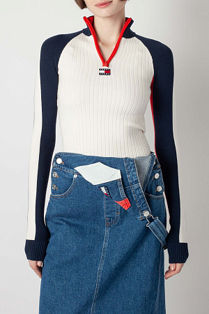 Джемпер женский TOMMY JEANS TJW COLORBLOCK RIB SWEATER DW0DW18595 