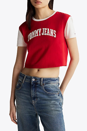Футболка женская TOMMY JEANS TJW REG CRP VARSITY TEE DW0DW19441 
