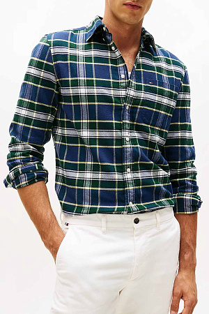 Рубашка мужская TOMMY HILFIGER HERO FLANNEL TARTN C MW0MW40473 
