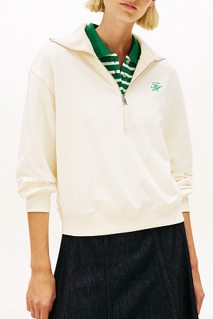 Толстовка женская TOMMY HILFIGER TH SCRIPT HALF ZIP T WW0WW49470 