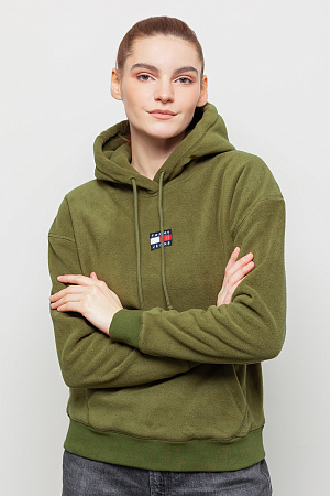 Толстовка женская TOMMY JEANS TJW CENTER BADGE FLEECE HOODIE DW0DW11043 