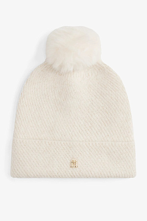 Шапка женская TOMMY HILFIGER TH POM POM BEANIE LUREX AW0AW17855 