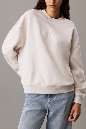 Толстовка женская CALVIN KLEIN GLOSSY MONOLOGO REGULAR CREWNECK J20J224724 