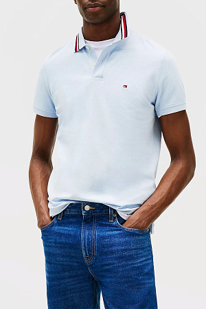 Футболка поло мужская TOMMY HILFIGER RWB COLLAR REG POLO MW0MW38484 