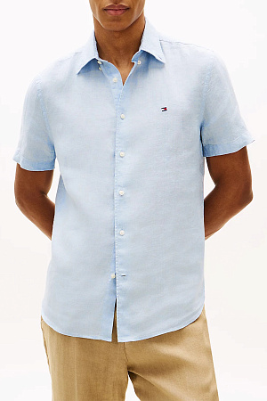 Рубашка мужская TOMMY HILFIGER PIGMENT DYED LINEN RF SHIRT S/S MW0MW41531 
