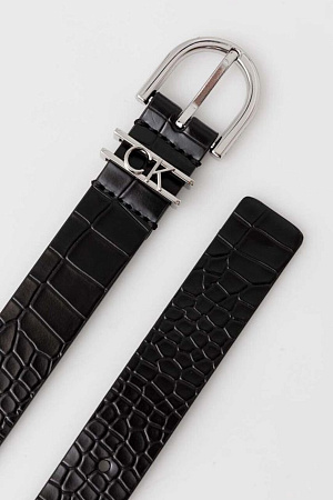 Ремень женский CALVIN KLEIN CK LOOP RND BUCKLE 2.5CM_CROCO K60K612363 