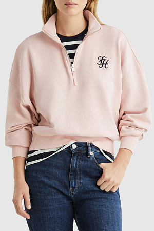 Толстовка женская TOMMY HILFIGER REG TH SCRIPT 1/2ZIP SWEATSHIRT WW0WW43337 